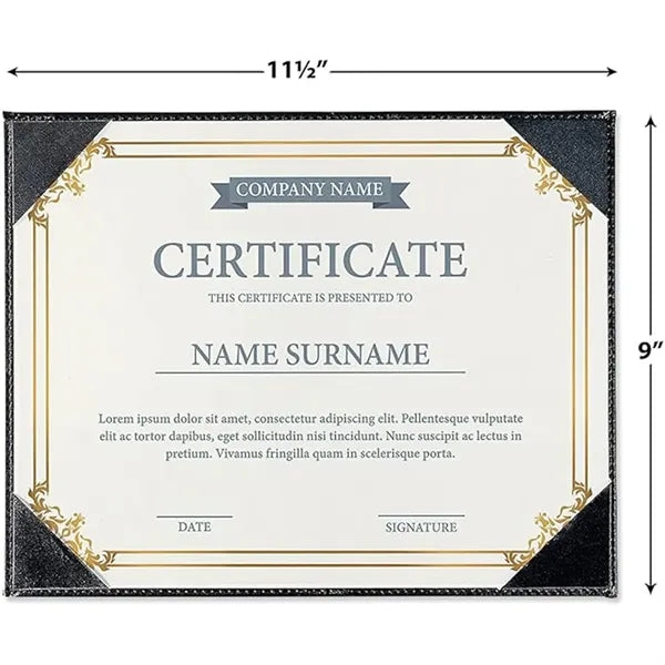 Leather Certificate Holders