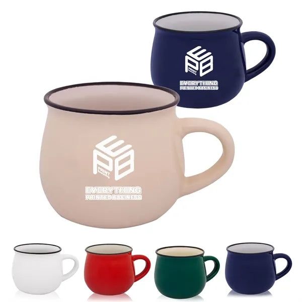 12 Oz. Glossy Pottery Coffee Mugs