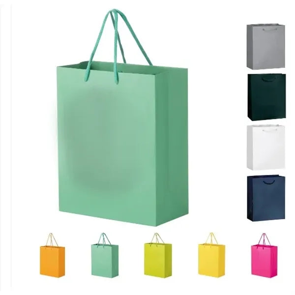 Matte Laminated Euro Tote Bag with Cotton RopeHandles
