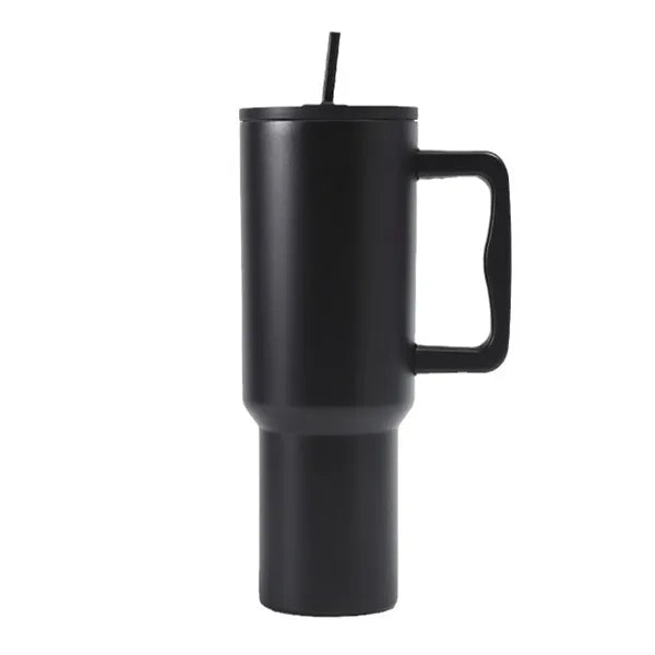 40 oz Portable Handle 304 Stainless Steel Straw Tumbler