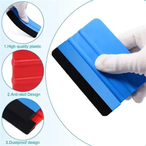 Plastic Felt Edge Squeegee