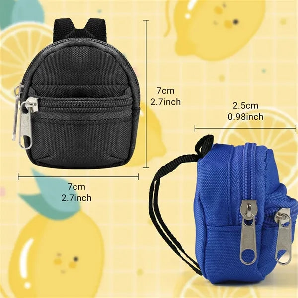 Mini Doll Zipper Backpacks