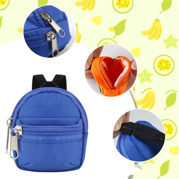 Mini Doll Zipper Backpacks
