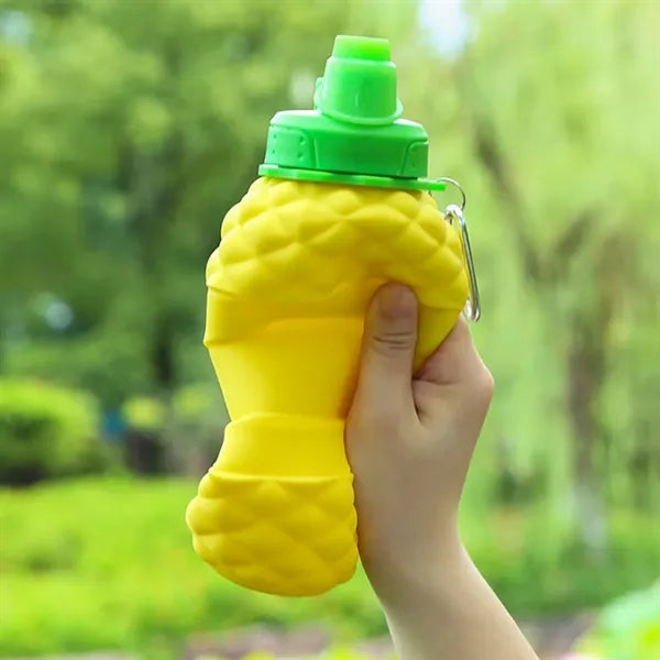 23.7 oz. Pineapple Collapsible Water Bottle with Carabiner