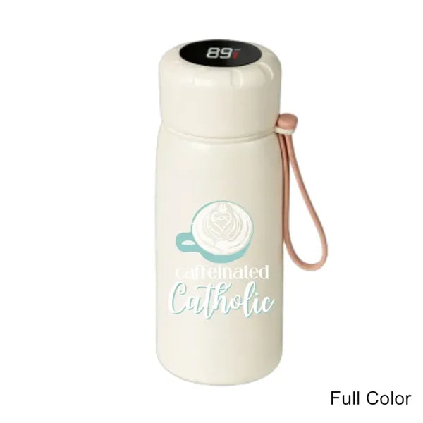 13.5 oz Temperature Display Vacuum Stainless Steel Bottle
