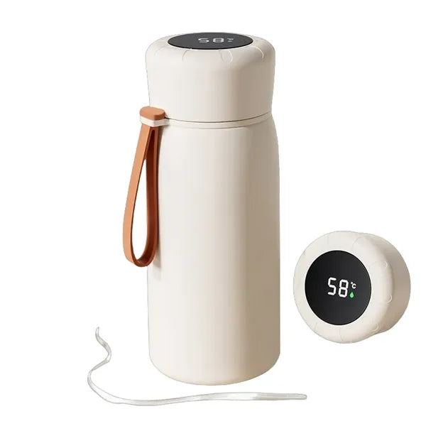 13.5 oz Temperature Display Vacuum Stainless Steel Bottle