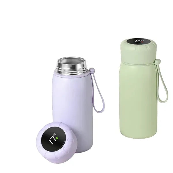 13.5 oz Temperature Display Vacuum Stainless Steel Bottle
