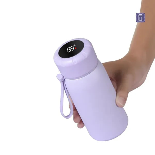 13.5 oz Temperature Display Vacuum Stainless Steel Bottle