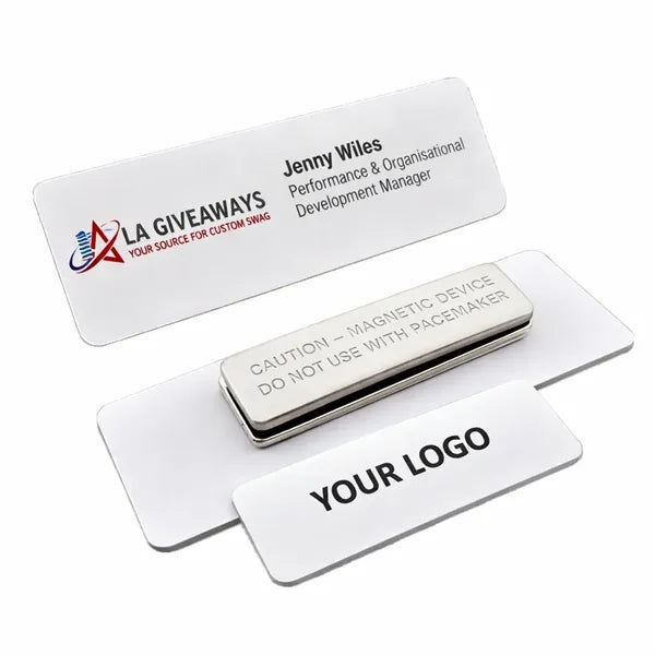 Epoxy-Coated PVC Magnetic Logo Badge