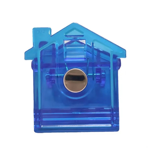 House Shaped Magnetic Clip with Sticky Notes & Pen Holder