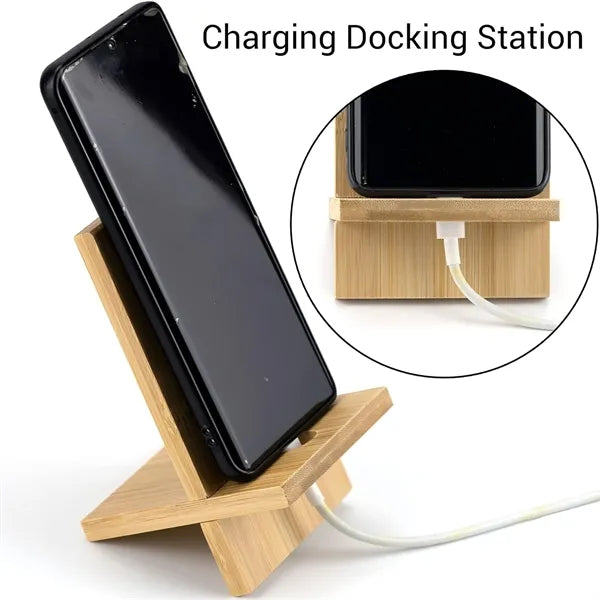 Bamboo Phone Stand desk Holder