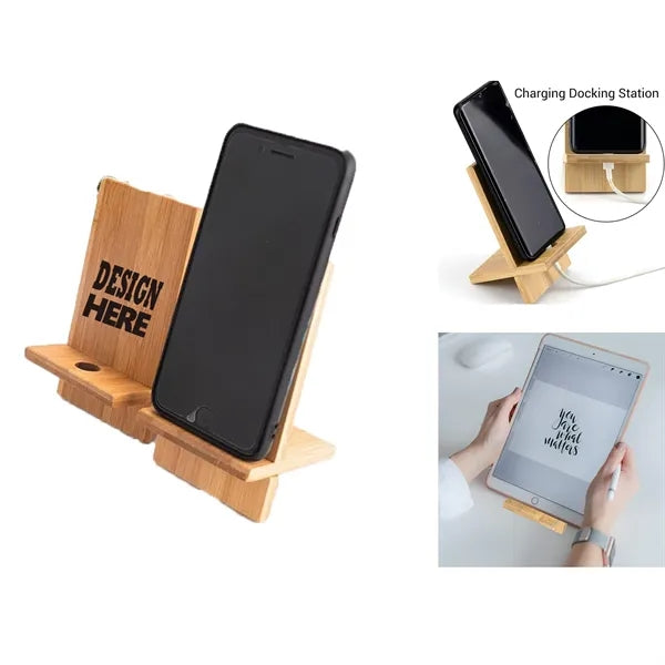 Bamboo Phone Stand desk Holder
