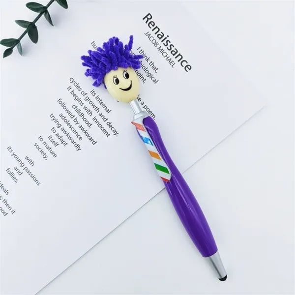 Plush Mophead Ballpoint Pen
