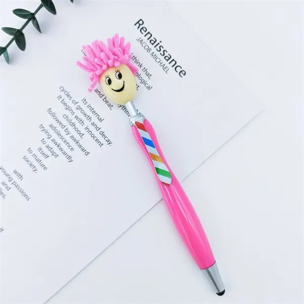 Plush Mophead Ballpoint Pen
