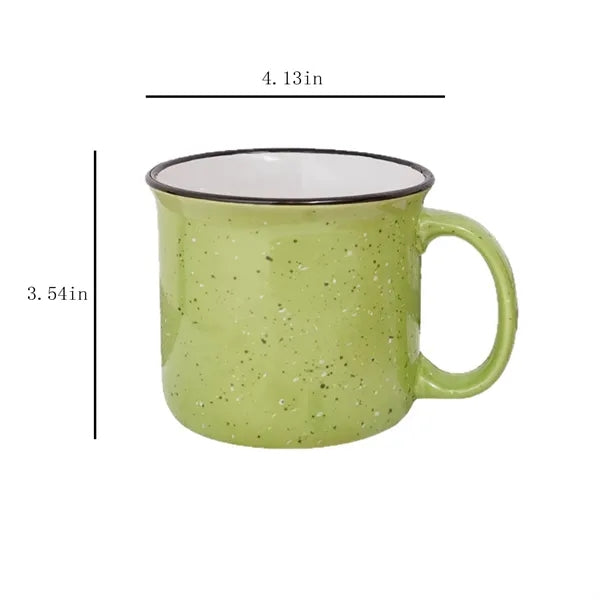 15 Oz Speckle Ceramic Camping Mug