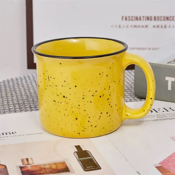 15 Oz Speckle Ceramic Camping Mug