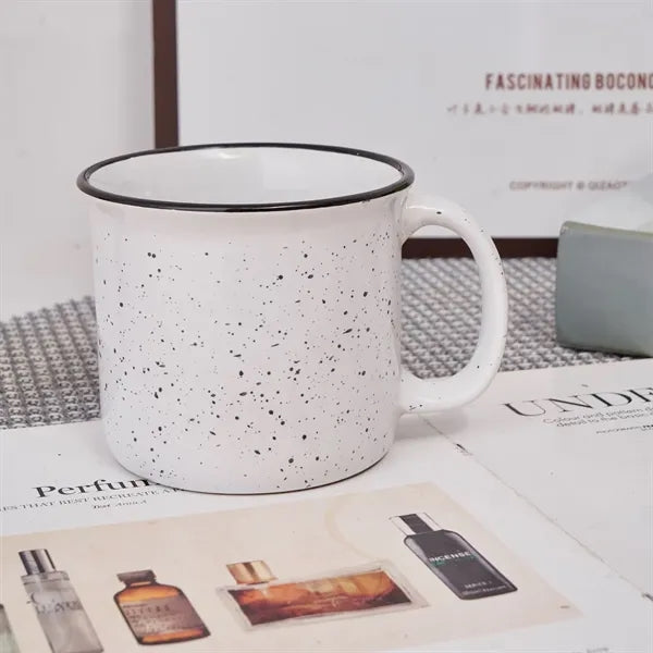 15 Oz Speckle Ceramic Camping Mug