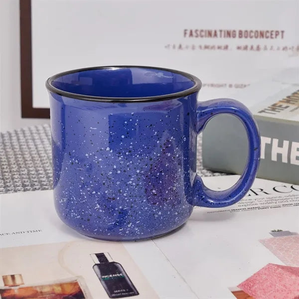 15 Oz Speckle Ceramic Camping Mug