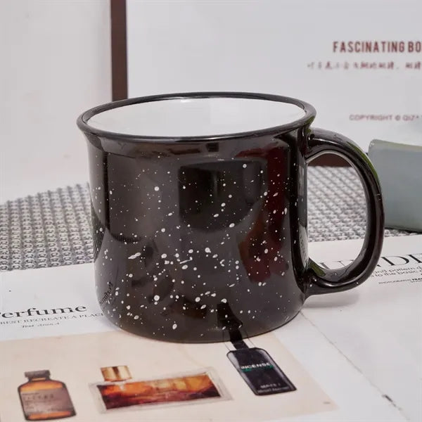 15 Oz Speckle Ceramic Camping Mug