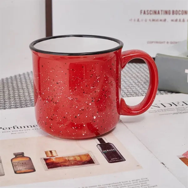 15 Oz Speckle Ceramic Camping Mug