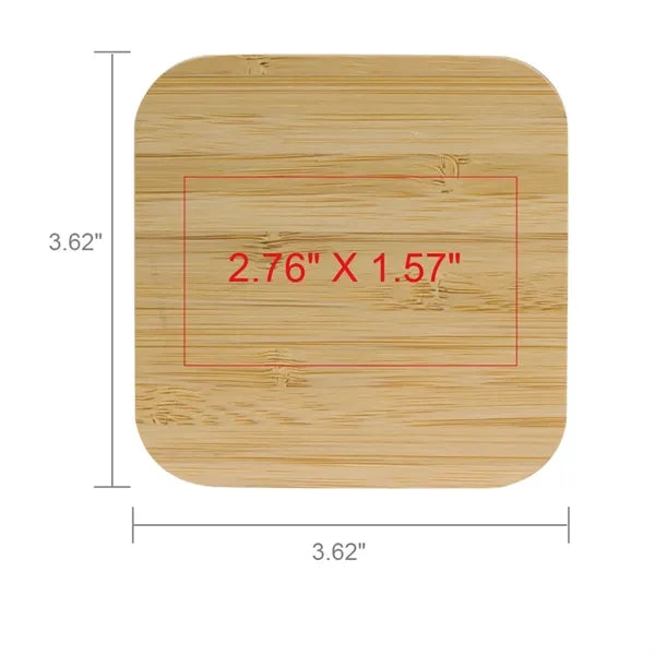 Paso 15W Bamboo Eco-Friendly Wireless Charger
