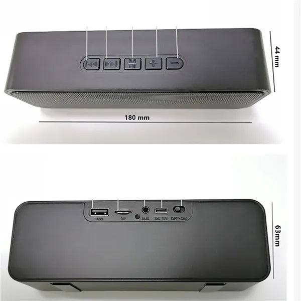 Wireless Bluetooth Speaker with AUX, USB, and TF Card