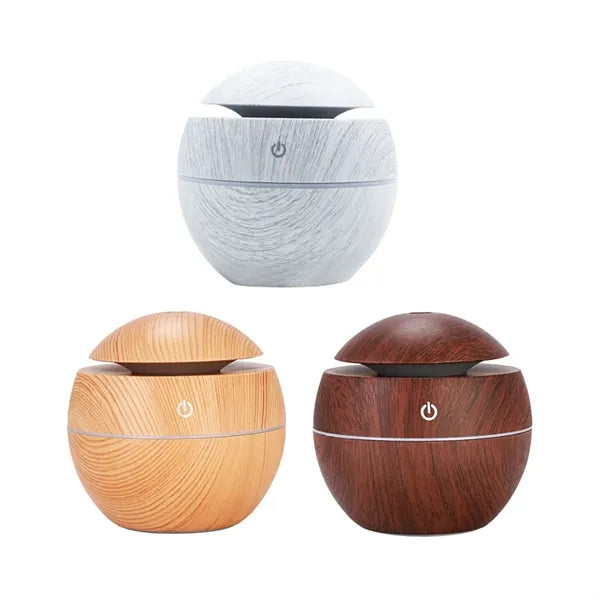 Wood Grain USB Quiet Humidifier Aromatherapy Diffuser