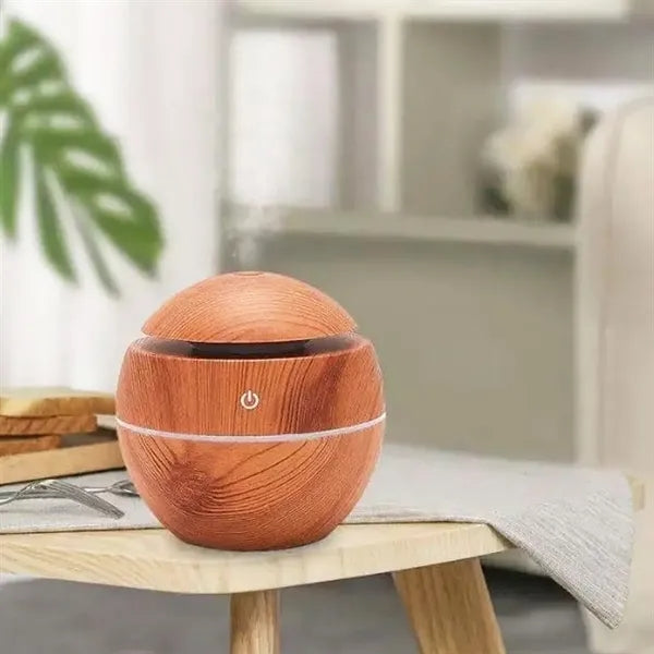 Wood Grain USB Quiet Humidifier Aromatherapy Diffuser