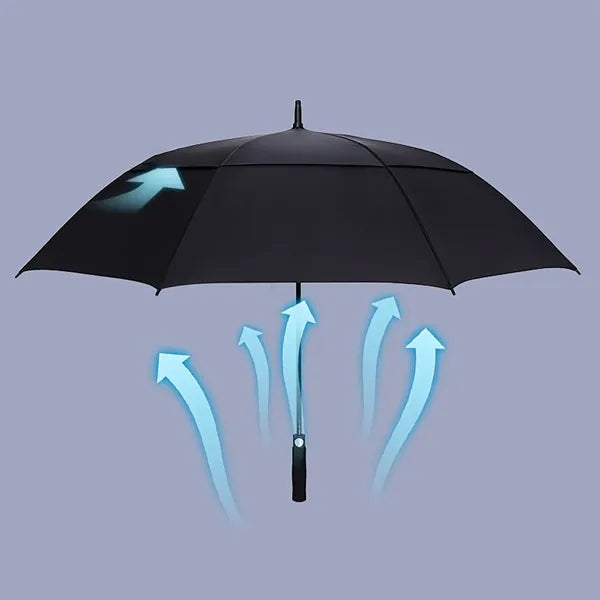 61 Inch Extra Large Vented Double Canopy Golf Umbrella