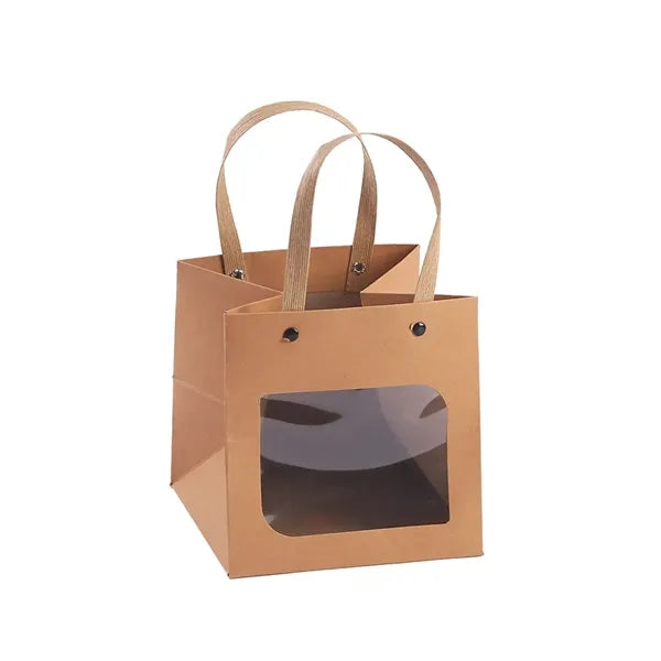 Brown Kraft Paper Shopping Tote Bag