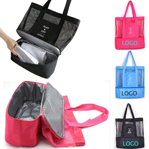 Insulated Double Layer Lunch Tote Bag