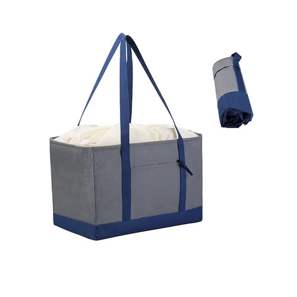 Large Insulated Grocery Tote Bag with Drawstring