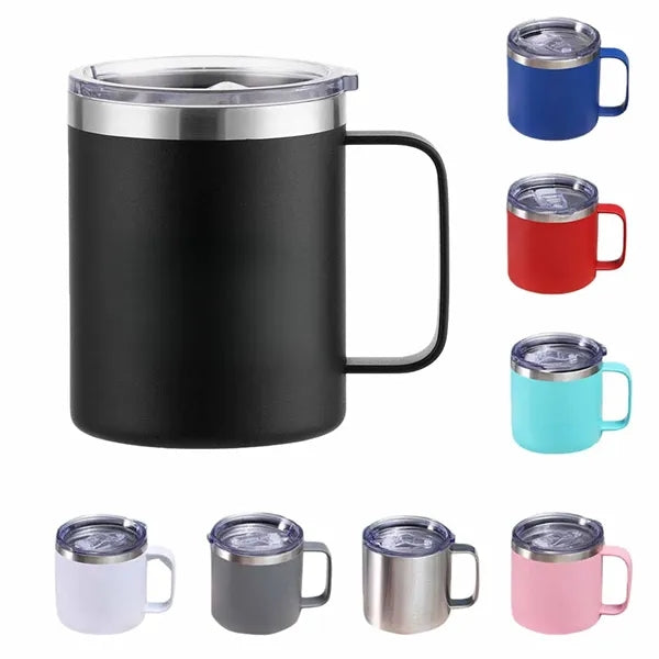 14oz Stainless Steel Handle Insulated Mug