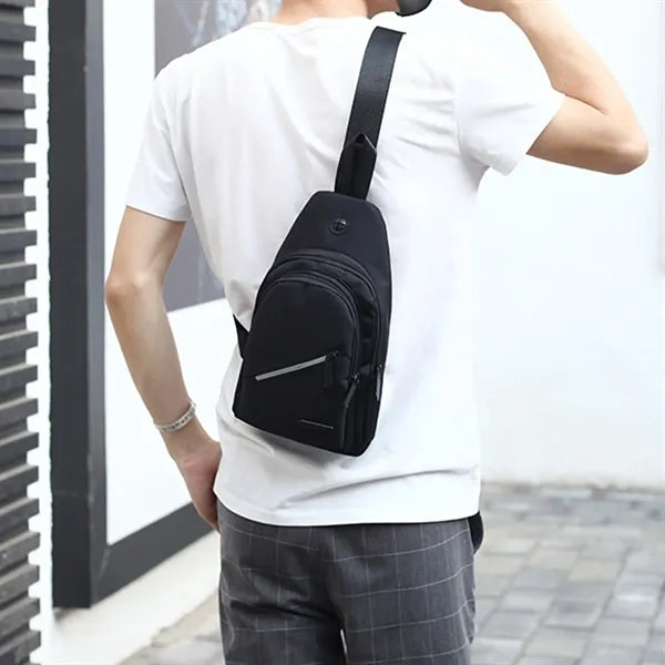Waterproof Oxford Crossbody Sling Backpack