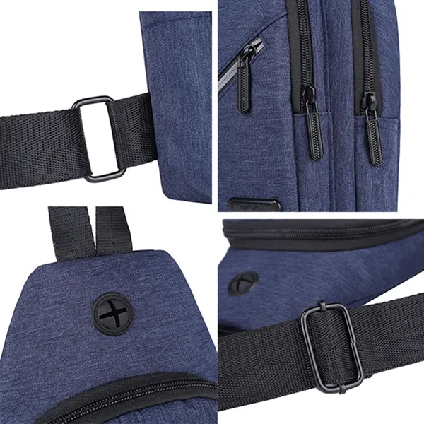 Waterproof Oxford Crossbody Sling Backpack