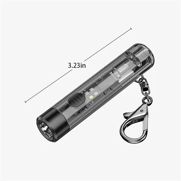 Mini Rechargeable USB Keychain Light