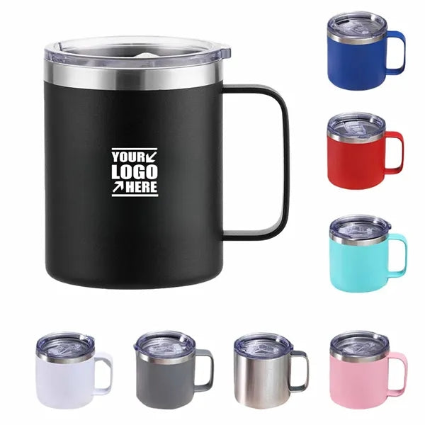 14oz Stainless Steel Handle Insulated Mug