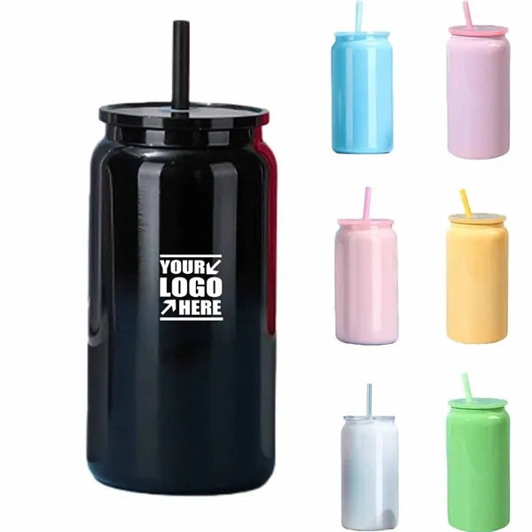 16oz Stainless Steel High-Value Simple Pull-Out Can Straw Wa