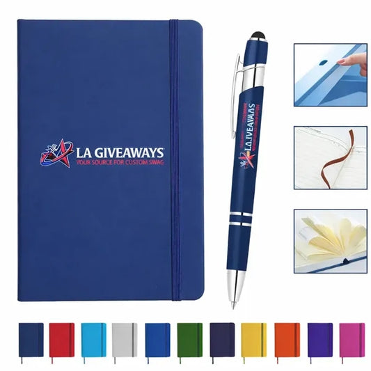 PU Soft Cover Notebook & Stylus Pen Set