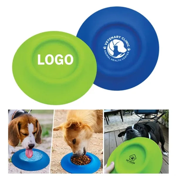 2-in-1 Silicone Dog Flyer and Water Bowl