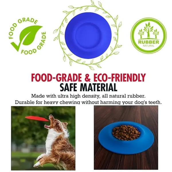 2-in-1 Silicone Dog Flyer and Water Bowl