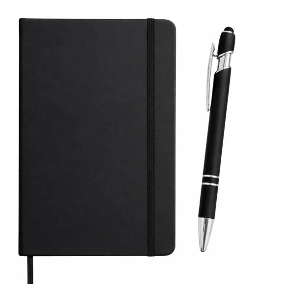 PU Soft Cover Notebook & Stylus Pen Set