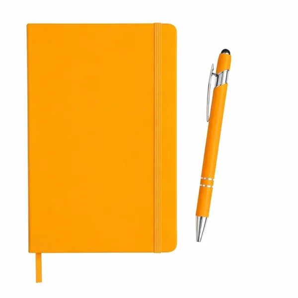 PU Soft Cover Notebook & Stylus Pen Set