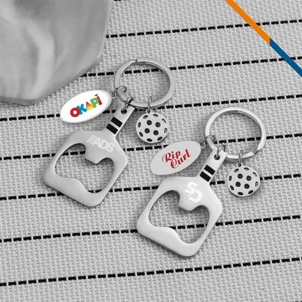 DinkCap Pickleball Paddle Bottle Opener Keychain