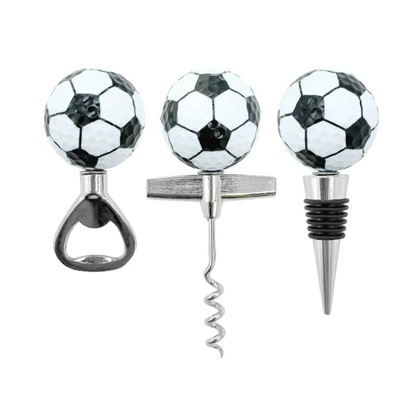 Soccer Ball Wine Stopper or Opener