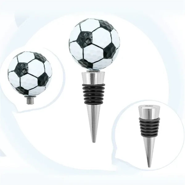 Soccer Ball Wine Stopper or Opener