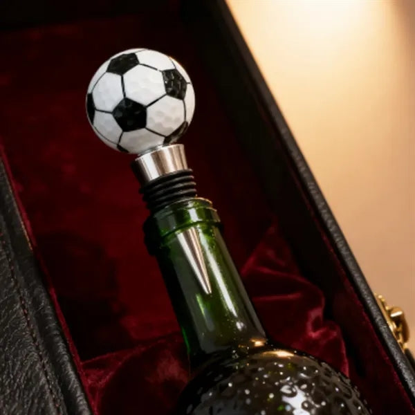 Soccer Ball Wine Stopper or Opener