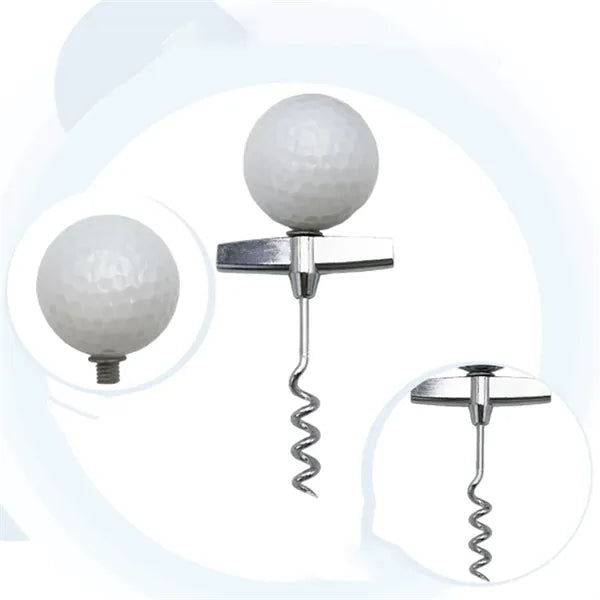 LED Golf Ball Wine Corkscrew Opener