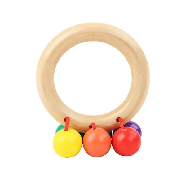 Wooden Baby Rattle Toy