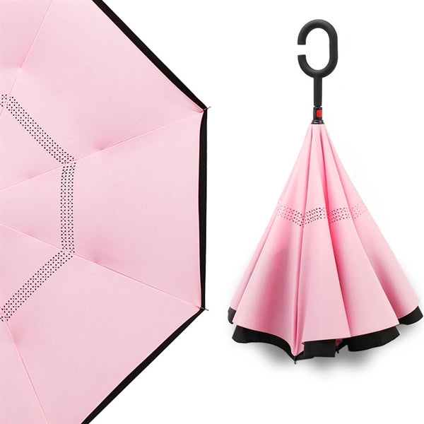 Windproof UV Protection Double Layer Reverse Umbrella